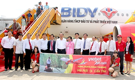 Vietjet Air khai trương đường bay Hà Nội - Cần Thơ