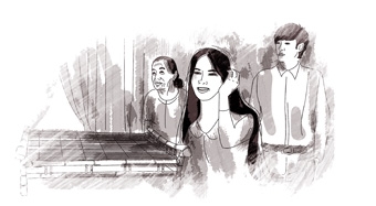 Chiếc giường tre