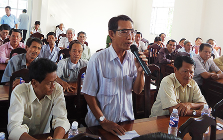 Tiếp xúc cử tri trước kỳ họp cuối năm 2014