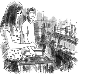 Đi chơi siêu thị