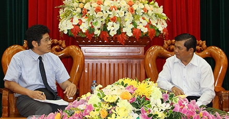 Lãnh đạo Ban Chỉ đạo Tây Nam Bộ
tiếp đoàn công tác JICA