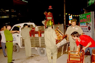 RA QUÂN CAO ĐIỂM ĐẢM BẢO TRẬT TỰ ĐÔ THỊ, 
TRẬT TỰ CÔNG CỘNG, TRẬT TỰ AN TOÀN GIAO THÔNG