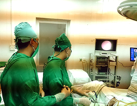 Triển khai kỹ thuật tán sỏi niệu quản bằng tia laser