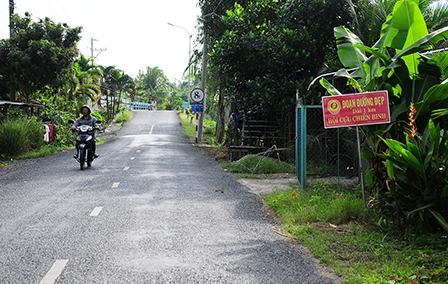 Để tuyến đường Định Môn - Trường Thành đẹp thêm