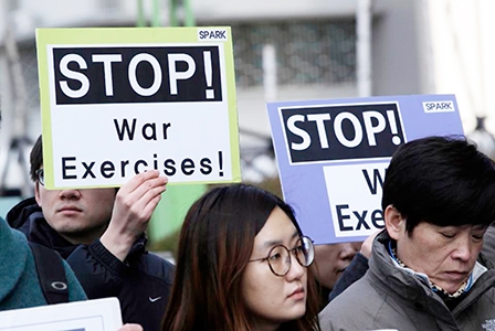 Mỹ-Hàn bắt đầu tập trận, Triều Tiên phóng thử tên lửa