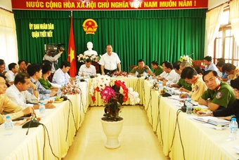 Chủ đầu tư phải thường xuyên nhắc nhở đơn vị 
thi công đảm bảo an toàn tại khu vực thi công