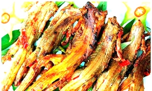 Dông nướng  món ngon dân dã