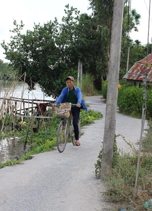 Di dời các trụ điện giữa đường