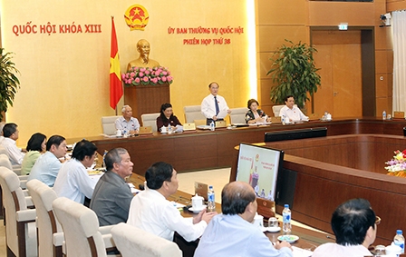 Khai mạc 
Phiên họp thứ 38 Ủy ban thường vụ Quốc hội khóa XIII