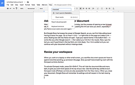 Những “tuyệt chiêu” làm việc nhanh hơn trong Google Docs