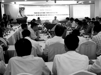 Hội thảo tham vấn “Chính sách đặc thù hỗ trợ phát triển kinh tế- xã hội vùng dân tộc thiểu số và miền núi giai đoạn 2016-2020”