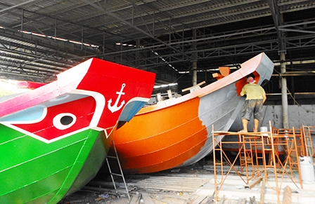 Nghề đóng ghe sắt ở Ô Môn