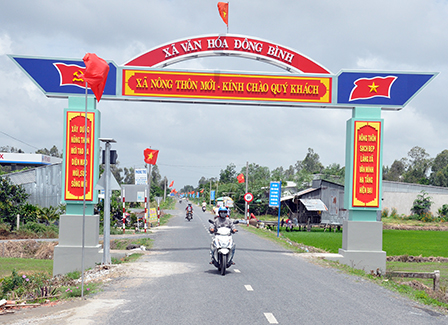 Quyết tâm xây dựng huyện Thới Lai
cơ bản trở thành huyện nông thôn mới