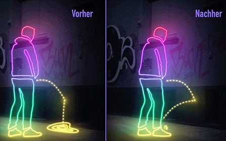 Ngăn tiểu tiện bừa bãi nhờ tường chống thấm nước