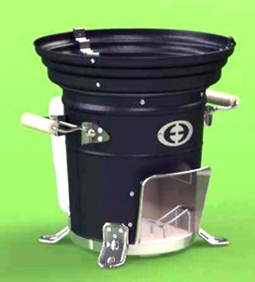 Bếp củi tự quạt lửa