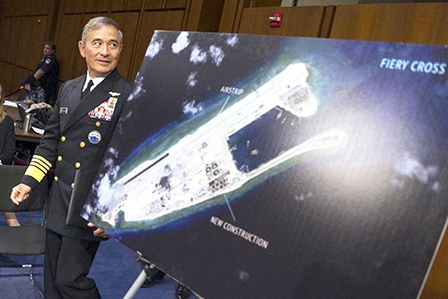 Mỹ có thể tuần tra gần đảo nhân tạo Trung Quốc  xây trên Biển Đông