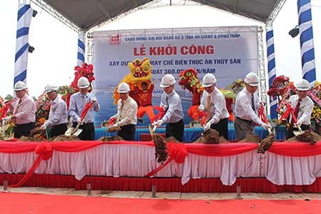 Tập đoàn Sao Mai khởi công xây dựng Nhà máy chế biến thức ăn thủy sản công suất 360 ngàn tấn/năm