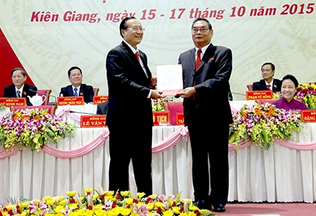 Đại hội đại biểu Đảng bộ tỉnh Kiên Giang lần thứ X