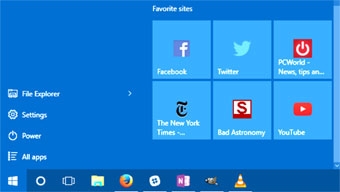 “Tuyệt chiêu” thêm trang web ưa thích 
vào trình đơn Start trong Windows 10