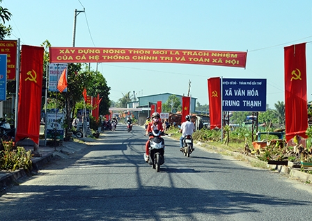 Trung Thạnh đón danh hiệu<br>
“XÃ NÔNG THÔN MỚI”