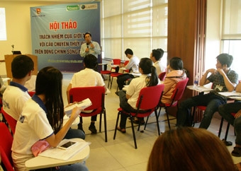 Nâng cao nhận thức của sinh viên 
về tác động thủy điện trên sông Mê Công