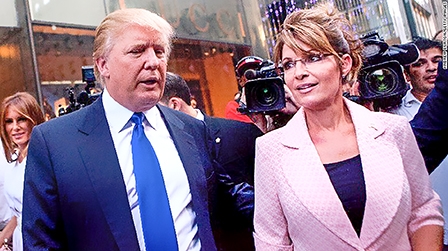 Bà Palin ủng hộ ông Trump 
tranh tấm vé của đảng Cộng hòa