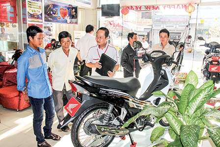 Cận Tết thị trường xe máy 
nỗ lực tăng tốc