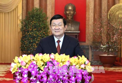 LỜI CHÚC TẾT CỦA CHỦ TỊCH NƯỚC TRƯƠNG TẤN SANG NHÂN DỊP XUÂN BÍNH THÂN 2016