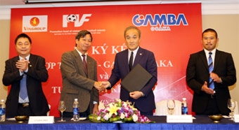 PVF HỢP TÁC VỚI CLB GAMBA OSAKA CỦA NHẬT BẢN
