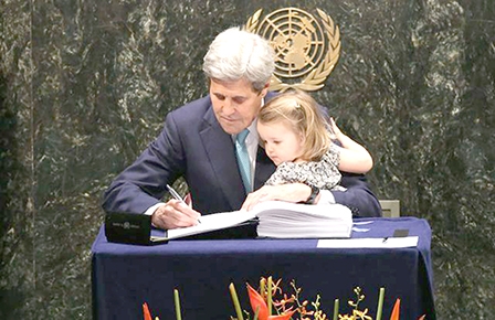 175 quốc gia ký thỏa thuận về biến đổi khí hậu