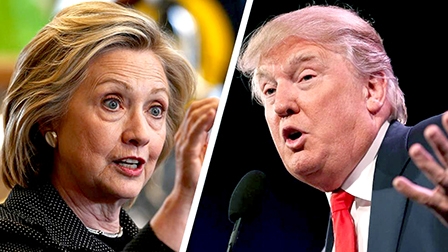 Hứa hẹn gay cấn cặp đấu Trump - Clinton