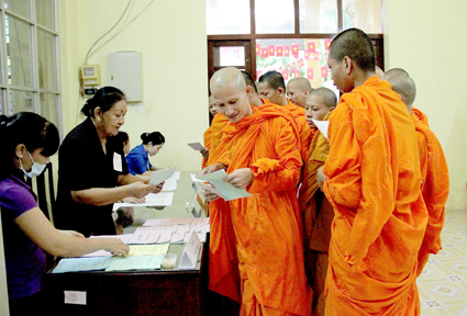 Nhiều địa phương tỷ lệ cử tri đi bầu cử đạt trên 99%