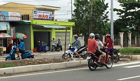 Bố trí dải phân cách trên Quốc lộ 91 hợp lý hơn