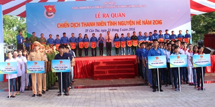 Tuổi trẻ thành phố ra quân Chiến dịch Thanh niên tình nguyện hè 2016