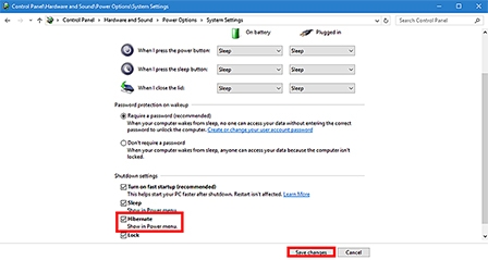Dễ dàng lôi Hibernate ra trình đơn Start trên Windows 10