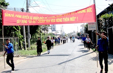 Trung Hưng hướng đến Xã đạt chuẩn văn hóa nông thôn mới
