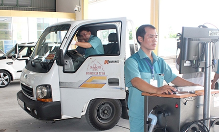 Khai trương Trung tâm đăng kiểm xe cơ giới tại quận Bình Thủy