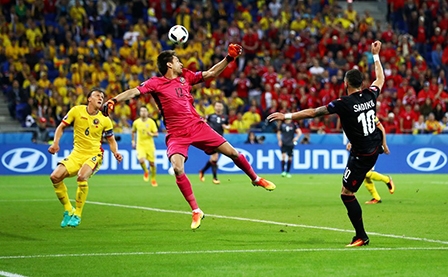 Romania  Albania: 0-1<br>

Thất vọng với Romania