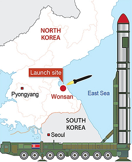 Mỹ, Nhật lên án vụ phóng tên lửa của Triều Tiên