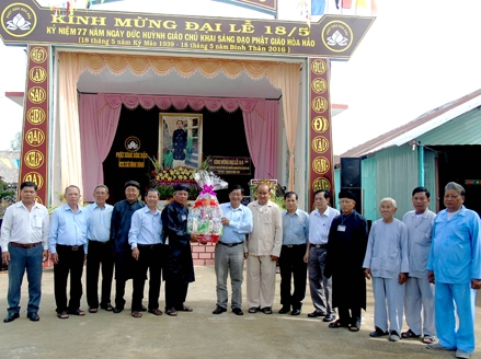 CHÚC MỪNG CHỨC VIỆC VÀ TÍN ĐỒ PHẬT GIÁO HÒA HẢO NHÂN KỶ NIỆM 77 NĂM NGÀY KHAI SÁNG ĐẠO