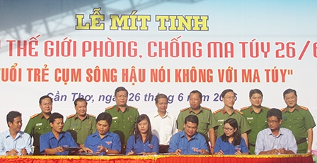 TP CẦN THƠ HƯỞNG ỨNG NGÀY THẾ GIỚI PHÒNG, CHỐNG MA TÚY
