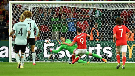 Xứ Wales Bỉ: 3 - 1 <br>
Xứ Wales lội ngược dòng