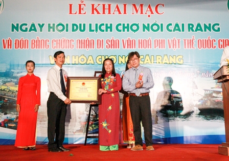 Văn hóa Chợ nổi Cái Răng được công nhận Di sản Văn hóa phi vật thể quốc gia