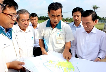 Lãnh đạo thành phố kiểm tra một số công trình trọng điểm