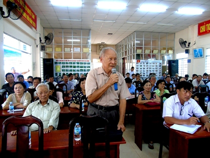 Cử tri quận Ninh Kiều, Cái Răng kiến nghị nhiều vấn đề liên quan đến vệ sinh môi trường