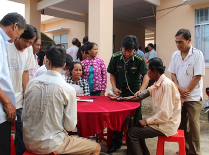 Khám bệnh và cấp thuốc miễn phí 
cho 1.000 người nghèo