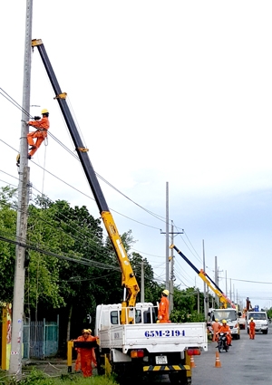 NGÀNH ĐIỆN DIỄN TẬP PHÒNG CHỐNG THIÊN TAI