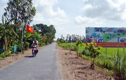 Xã văn hóa và xã nông thôn mới Thạnh An