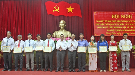 Triển khai Chỉ thị 05-CT/TW
của Bộ Chính trị