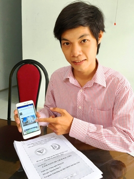 Chàng trai trẻ với “Cẩm nang du lịch Bạc Liêu”